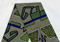 Kain Batik Afrika 6 Yard, Bernapas, untuk Pakaian Pengantin, Motif Bunga Klasik, Berkilauan, Finishing Mengkilap, Katun WAX Afrika