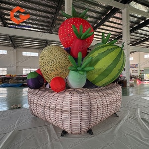 Panier de fruits et légumes gonflable géant, modèle personnalisé, panier de fruits et légumes gonflable pour exposition événementielle - Product Image 4