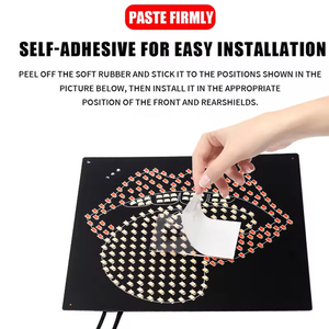 Éclairage ambiant de voiture à LED automatique avec design de langue rouge 2026, décoration murale USB, lumière d'avertissement pour pare-brise, décoration pour voiture - Product Image 5
