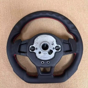 พวงมาลัยรถสปอร์ตหุ้มหนังสำหรับ VW CC MAGOTAN Golf MK7 R GTD GTE Polo Scirocco TROC - Product Image 5