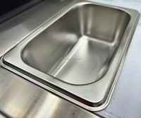 Vitrine chauffante verticale pour pâtisseries de 900 mm, présentoir chauffant pour aliments sur pied en verre