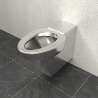 OEM ODM de l'usine professionnelle 304/316 en acier inoxydable placard à eau cuvette de toilette manchon en Silicone cuvettes de toilette de prison personnalisables