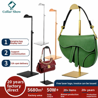 Support d'affichage en acier inoxydable en forme de T, détachable, fourni par le fabricant, support multifonctionnel pour décoration de sacs à suspendre au sol
