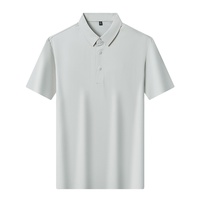 Chemise à manches courtes en nylon tissé solide – Idéale pour l'été, lavable en machine, couleurs inaltérables, durable, confortable et respirante, anti-boulochage, pour tenue formelle