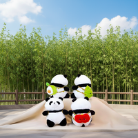 Jouets en peluche panda vêtu sur mesure, design créatif, vente en gros, jouets en peluche de haute qualité pour cadeaux d'enfants