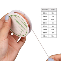 Fil de cuivre en gros de 0,3 mm/0,4 mm/0,5 mm/0,6 mm/0,7 mm/0,8 mm/0,9 mm/1,0 mm, argent/or/or rose, utilisé pour les fils de bijoux faits à la main