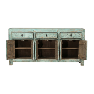Chinese <strong>Antique</strong> Vintage <strong>Wood</strong> Buffet Cabinet - Product Image 3