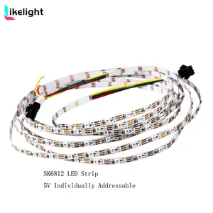 All'ingrosso DC5V SK6812 3535 strisce led di colore pieno strisce indirizzabili singolarmente rgb luce led