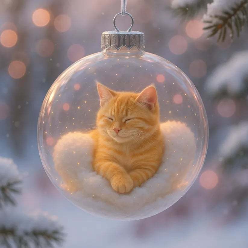 14 chat orange aux yeux fermés