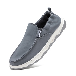 Bottes de pêcheur confortables à enfiler pour homme, chaussures basses et décontractées en toile de couleur unie, vente en gros, - Product Image 1