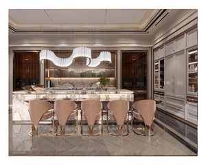 התאמה אישית עץ אלון לבן עץ מלא סגנון שייקר מטבח ארון דלתות עיצוב מלא - Product Image 5