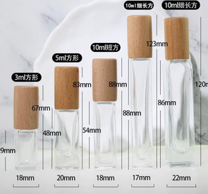 High-End Draagbare Parfum Vierkante Glazen Flessen 5Ml 10Ml 15Ml 30Ml Inhoud High-End Vierkante Glazen Parfum Spuitflessen - Product Image 4