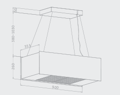 <span class=keywords><strong>Cappa</strong></span> aspirante a isola a soffitto per cucina, <span class=keywords><strong>con</strong></span> elevata potenza di aspirazione, direttamente dalla fabbrica - Product Image 3