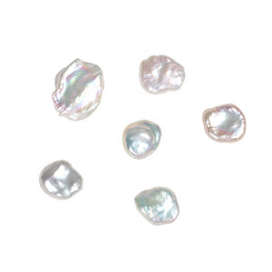 Perlas de Agua Dulce Naturales, Grandes, con Forma de Botón, con Fuerte Brillo, Barrocas, Irregulares, Desnudas, para Joyería DIY, Cuentas Sueltas - Product Image 5