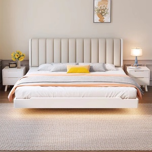 ชุดเฟอร์นิเจอร์ห้องนอนคุณภาพสูง เตียงไม้จริงดีไซน์เรียบหรู ขนาดควีนไซส์ สำหรับผู้ใหญ่ - Product Image 5