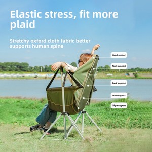 Sedia a dondolo pieghevole in tessuto Oxford pesca <span class=keywords><strong>campeggio</strong></span> appeso Casual <span class=keywords><strong>luna</strong></span> sdraiata sedia a dondolo a dondolo - Product Image 4