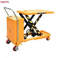 Table élévatrice à ciseaux hydraulique mobile semi-électrique pliable, capacité de charge 300KG 500KG 1000KG, vente chaude usine