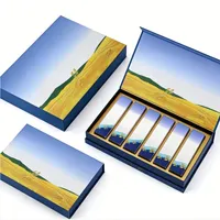 Boîte cadeau de luxe à conception personnalisée, boîte magnétique haut de gamme en forme de livre pour l'emballage de rouges à lèvres, d'huiles essentielles et de perruques