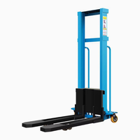 Petit chariot élévateur hydraulique électrique portable, 1 tonne, 1,5 tonne, commerce extérieur, pour la manutention, gerbeurs, chariot élévateur électrique
