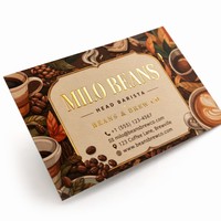 Cartes de visite personnalisées imprimées en couleur, thème artistique unique, cartes de visite personnalisées avec dorure à chaud, cartes de visite en papier pour salon