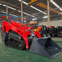 Chargeuse compacte sur pneus derette V1000 pour la location, avec accessoires de brise-roche hydraulique, pour le transport de matériaux de toiture