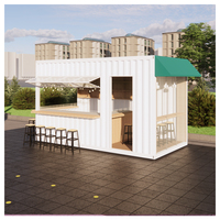 Conception moderne de luxe Structure en acier duplex Maison préfabriquée de 20 pieds Maison en conteneur de campagne avec entrepôt
