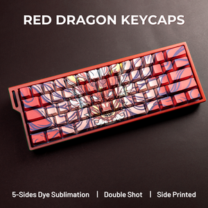 XVX Chơi Game Keycaps Rồng Màu Đỏ Cherry Hồ Sơ 130-Key Dye Thăng Hoa PBT Keycap Set Cho Bàn Phím Cơ Khí - Product Image 3