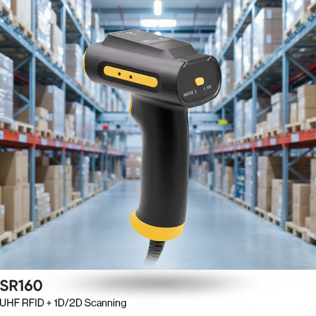High Quality Black Wired USB Barcode Scanner 2D Handheld Supermarket CMOS QR Code Reader A4 Stock with Image Reading Mode