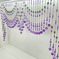Rideau Couronne de Perles de Cristal pour Salon, Entrée, Toilettes, Balcon - Taille Personnalisée, Paravent Fini