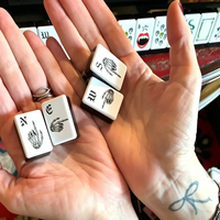 Amerikan Mahjong Seti 160 Akrilik Taşlı Cadılar Bayramı Vampir Temalı Lüks Parti Oyunu Toptan Satışa Hazır Hızlı Teslimat Siyah