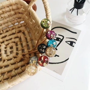 Épingle à cheveux en alliage métallique, perles élégantes, baguettes en métal, bâtonnets de cheveux en perles simples pour femmes, chignon épais et longs, <span class=keywords><strong>2023</strong></span> - Product Image 2