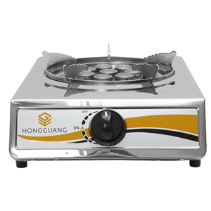 Réchaud à gaz portable à brûleur unique en acier inoxydable avec brûleur en fonte, cuisinière GPL/GN à <span class=keywords><strong>chauffage</strong></span> rapide pour camping-car, extérieur et usage domestique - Product Image 2