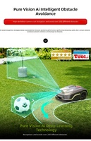 Cortacésped Robótico Automático con Navegación GPS Inteligente, Control por Aplicación, Sistema de Corte de Césped con Autocarga para el Cuidado del Jardín del Hogar
