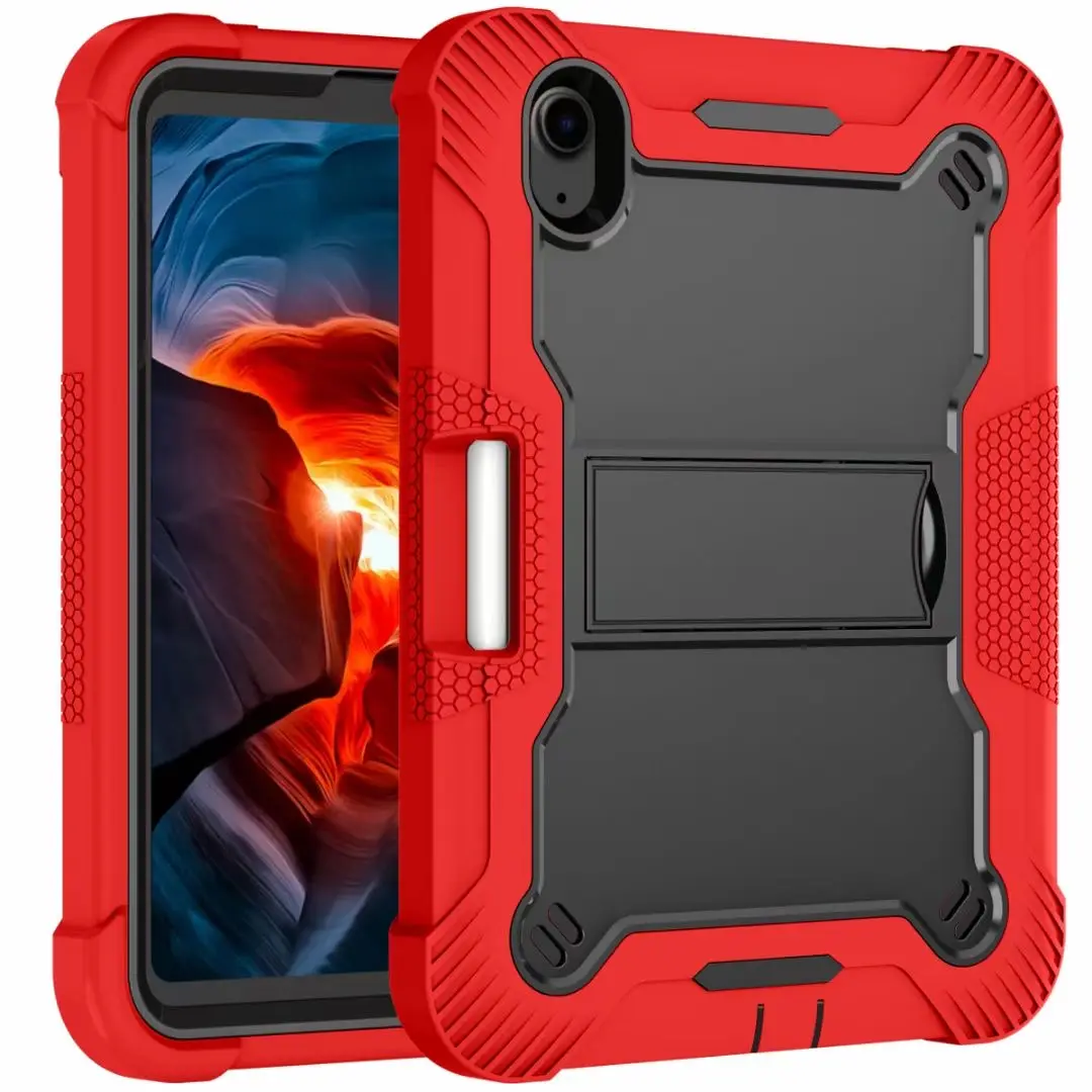 Voor Ipad Mini 6 Case Schokbestendig Robuust Hybride Hard Plastic Bumper Kickstand Kids Heavy Duty Tablet Hoesje Voor Ipad Mini 6