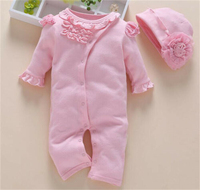 Combinaison bébé fille en coton et dentelle rose tendance, mignonne, personnalisée, pour nouveau-né, 0-3 et 6-9 mois, Ropa Bebe
