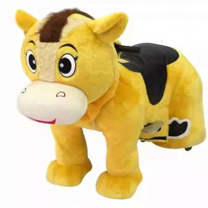 Unisex Electric Kids Plush Ride-On <b>Toy</b> Animals in Mall Horse Dog <b>Panda</b> Bear-Coin Operated Kiddie Rides - Product Image 4