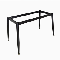 Yeddkin – Piétement de table moderne en métal robuste, pieds coniques noirs avec pieds de nivellement pour mobilier d'hôtel et de bureau (vente en gros)