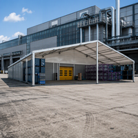 Tente d'entrepôt en PVC robuste de haute qualité pour exposition, grand stockage extérieur et chapiteau événementiel