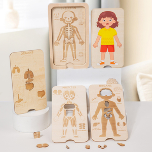 Puzzle de parties <span class=keywords><strong>du</strong></span> <span class=keywords><strong>corps</strong></span> pour les tout-petits et les enfants, puzzle d'<span class=keywords><strong>anatomie</strong></span> en bois Montessori, <span class=keywords><strong>jeu</strong></span> d'apprentissage préscolaire, jouets cognitifs sur le <span class=keywords><strong>corps</strong></span> <span class=keywords><strong>humain</strong></span> - Product Image 5