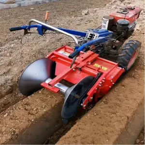 Boerderij Machines Kleine Tractoren Noodlanding Op Het Water Cultivator Macht Helmstok 2 Wiel Lopen Achter Tractor Ridge Cultivator Voor Verkoop