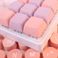 Porte-clés de clavier durable de style anime avec logo personnalisé, LED, avec interrupteurs anti-stress, touches de clavier, clic anti-stress