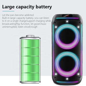 WGY-8841 Enceinte Bluetooth portable sans fil avec grand éclairage LED, son puissant et basses profondes, idéale pour les soirées - Product Image 4