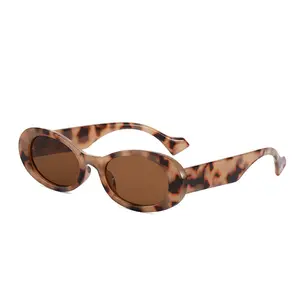 Yeni moda bayan güneş gözlüğü küçük Oval ucuz moda plastik erkek kadın 100% UV bayan Sunglass bayanlar güneş gözlüğü