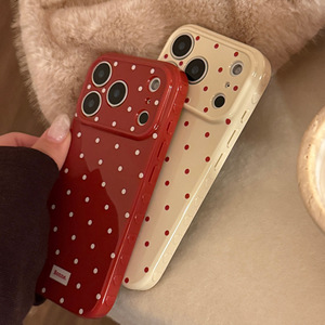 เหมาะสำหรับเคส iPhone 17 Pro Max, ลายจุดสีแดงปีใหม่, เรียบง่ายและเป็นเทศกาล, ปกป้องเต็มรูปแบบ, เคสโทรศัพท์ป้องกันการตก - Product Image 3