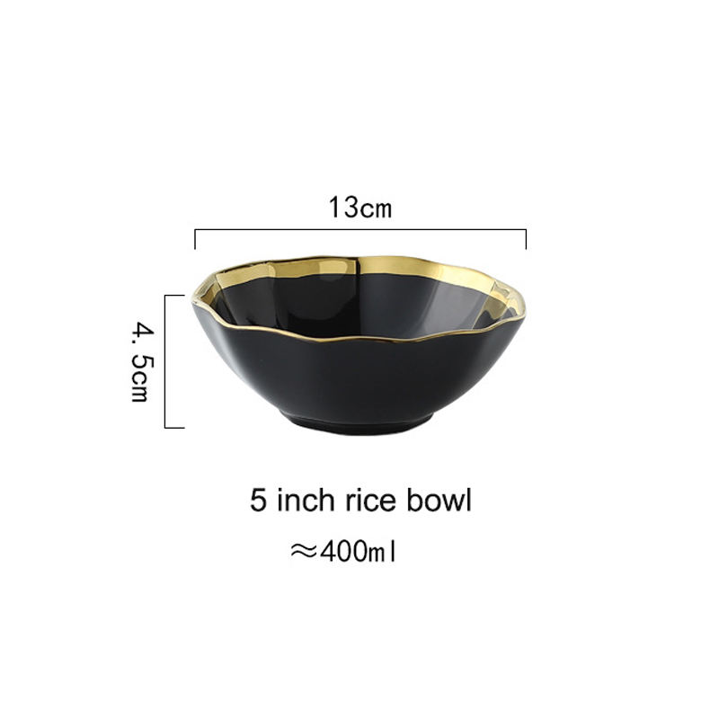 ชามสีดำ5นิ้ว