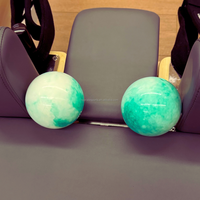 Ballon de yoga pelvien Toprate 10 cm Franklin, en PVC souple, gonflable, multicolore, pour l'entraînement progressif de l'équilibre et les exercices de marche