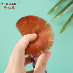 MeilaMei – ensemble de pinceaux de maquillage, 6 pièces, poils en Nylon, manche en plastique, outils cosmétiques pour application sur le visage et les yeux - Product Image 3