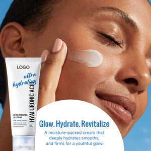 Crème pour le visage conforme aux normes européennes, fabricant OEM, légère, améliore le teint, crème gel ultra-hydratante à l'acide hyaluronique - Product Image 3