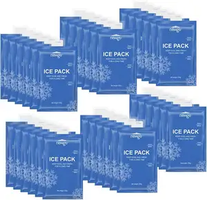 Personalizado reutilizable envío mini pequeña delgada gel comida seca hielo frío paquete bolsa con el logotipo para el envío de alimentos refrigeradores de entrega fiambrera