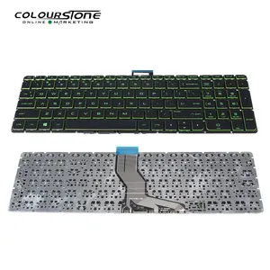 New arrival laptop keybard Green letter 15-AB 15-BC US RU Original laptop keyboard internal keyboard without backlit